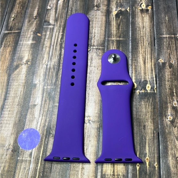 5for$10 Deep Purple 42mm/44mm/45mm Adjustable Large Apple Watch Watchbands NWT - Picture 1 of 5